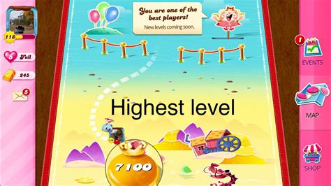 The following levels has frosting. . Candy crush highest level